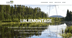 Desktop Screenshot of linjemontage.se