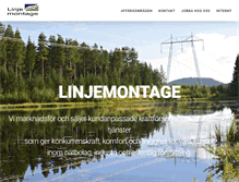 Tablet Screenshot of linjemontage.se